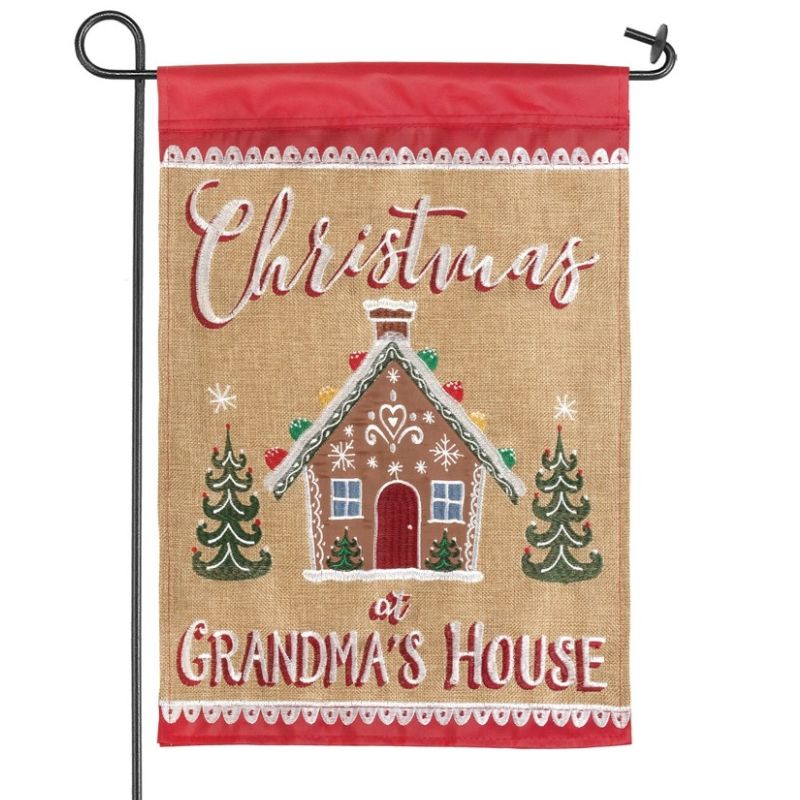 Christmas At Grandma's House Flag